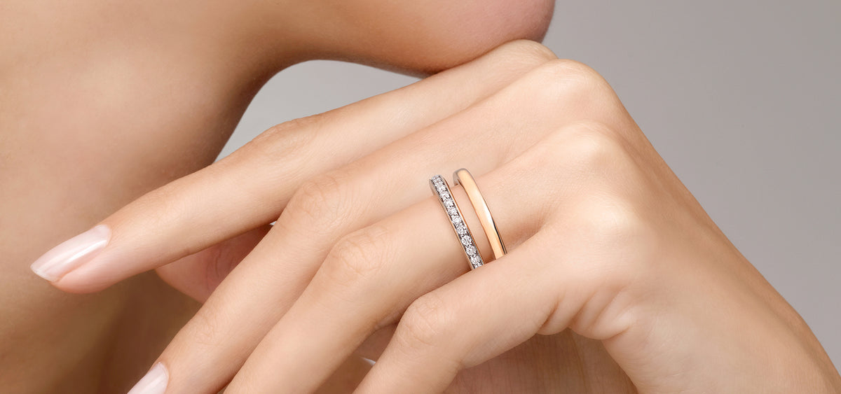 Bague bandeau pomellato together