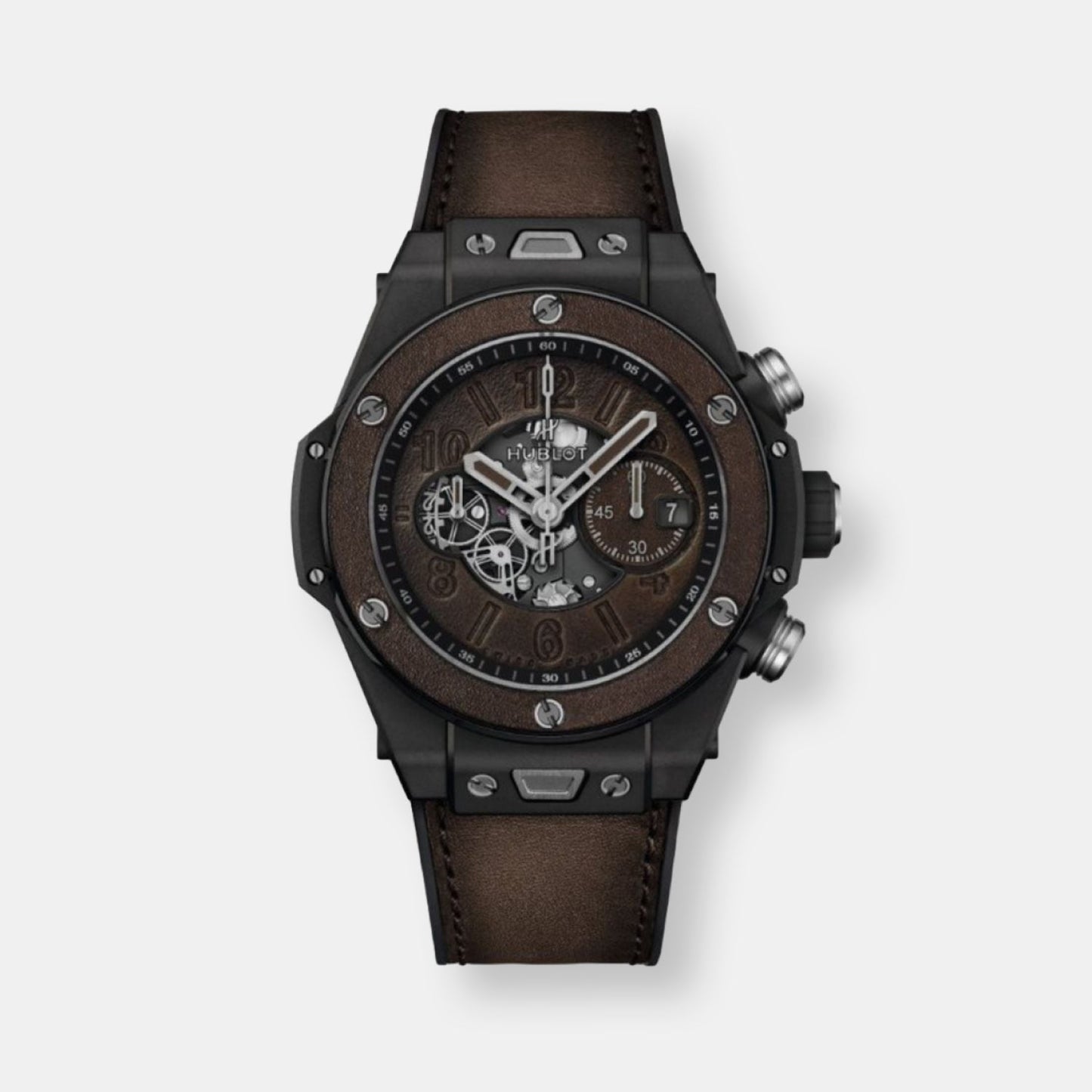 Montre big bang berluti "cold brown"