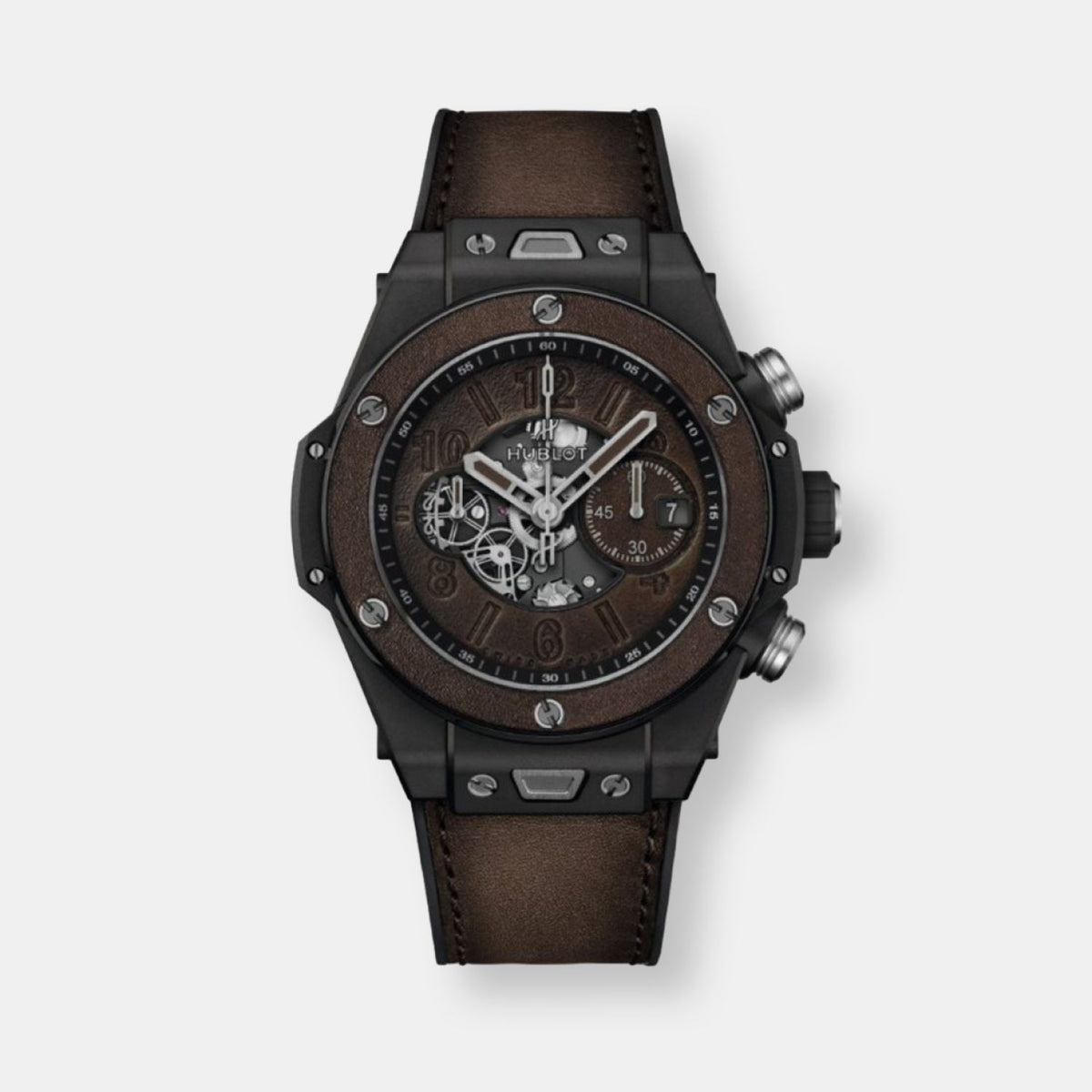 Montre big bang berluti "cold brown"