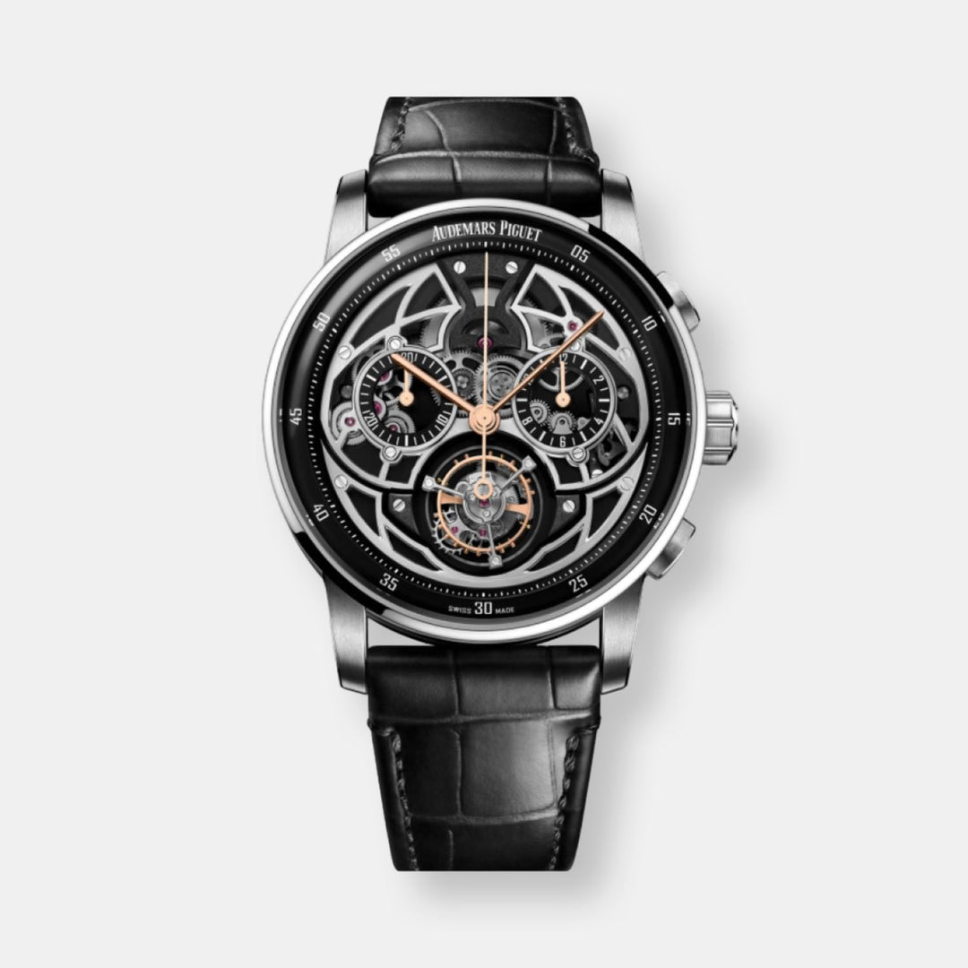 Montre code 11.59 by audemars piguet tourbillon volant chronographe automatique
