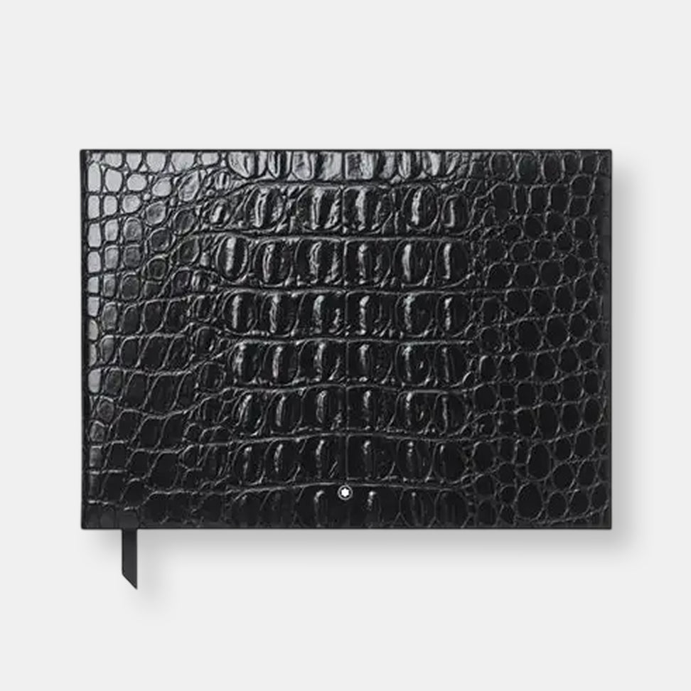 Carnet livre guest book en cuir noir