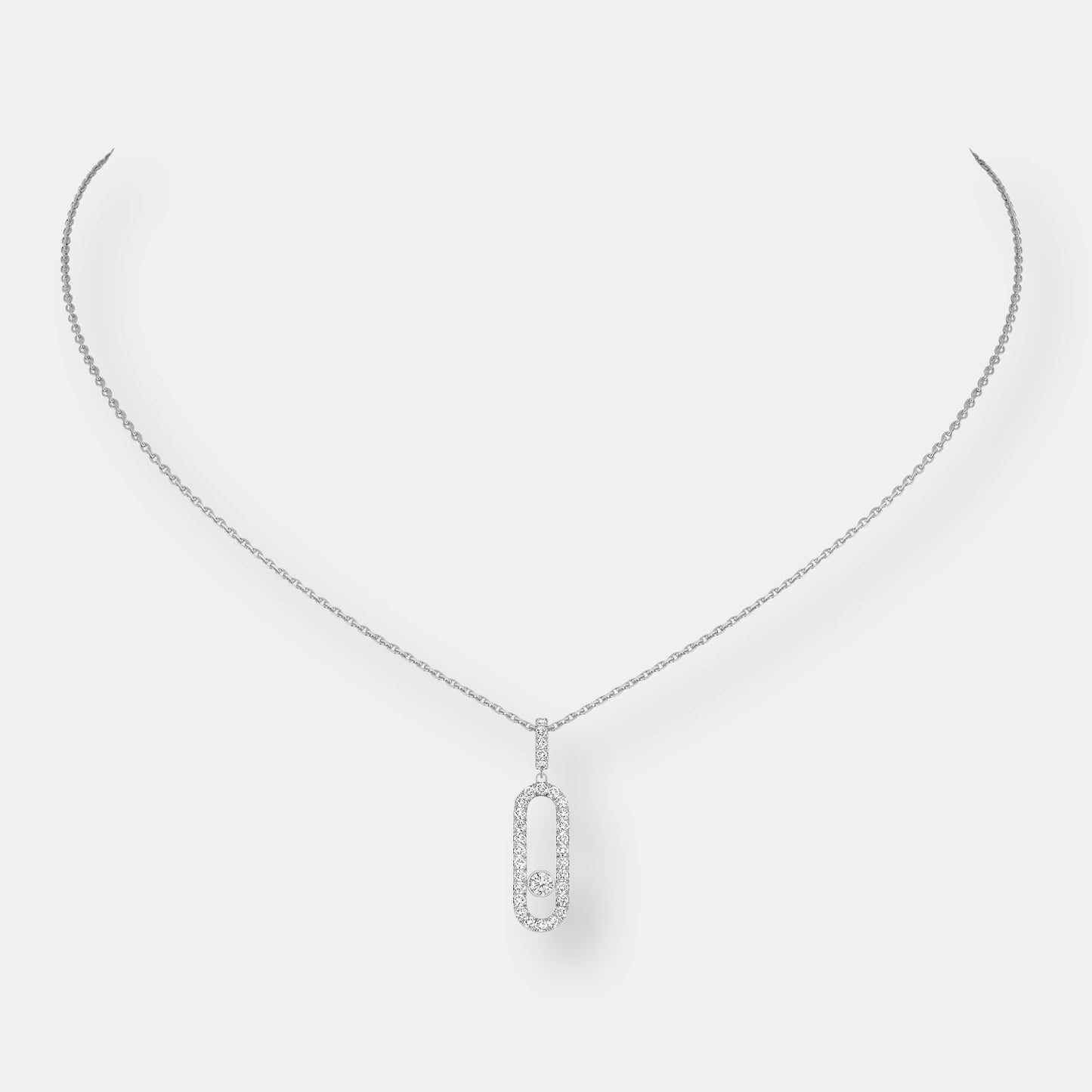 Collier move uno gm pavé
