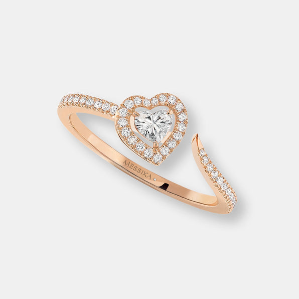Bague joy diamant cœur pavée 0,15ct
