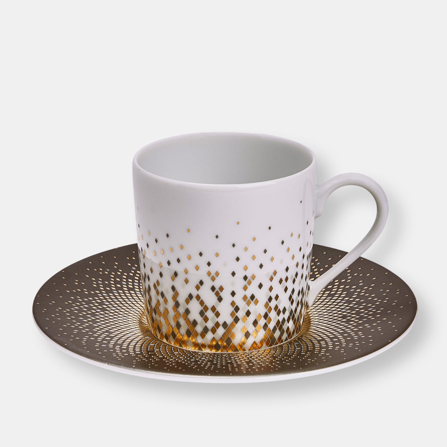 Souffle d’or coffret de 4 tasses et soucoupes café