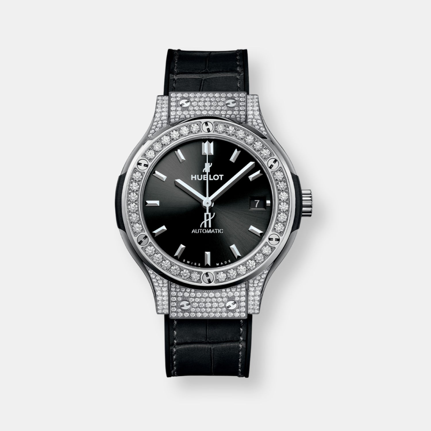 Montre classic fusion titanium pavé