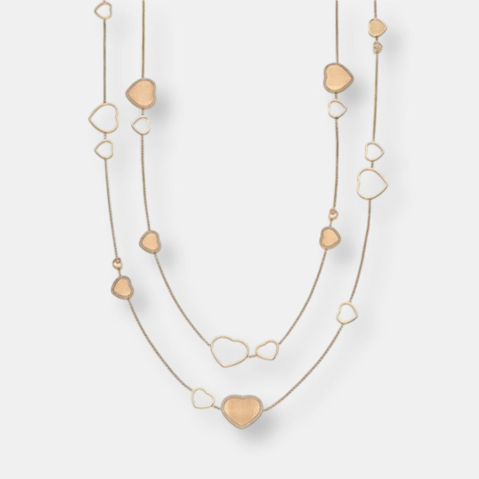 Collier happy hearts golden hearts