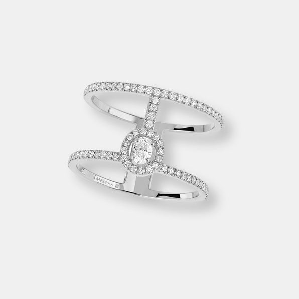 Bague glam'azone 2 rangs pavée