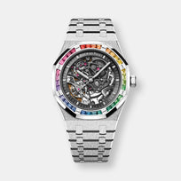 Montre royal oak frosted gold double balancier squelette