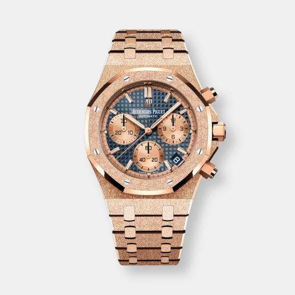 Montre royal oak frosted gold chronographe automatique