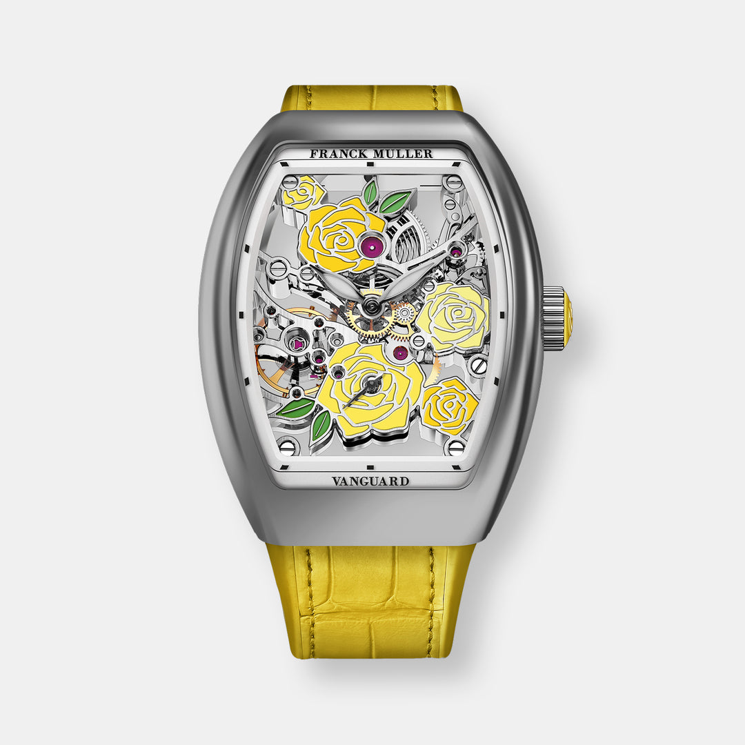 Montre vanguar rose skeleton
