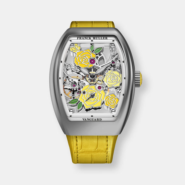 Montre vanguar rose skeleton