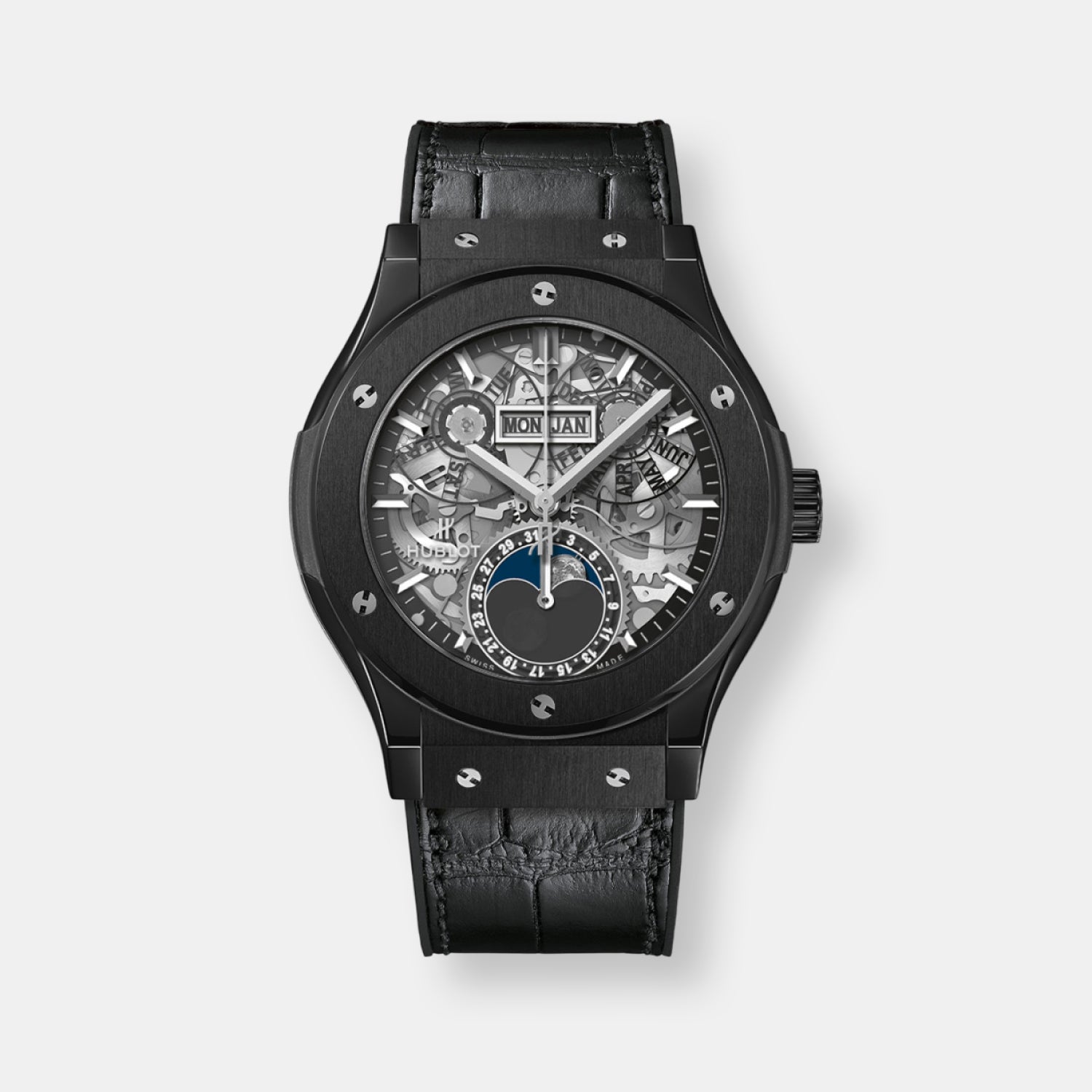 Montre classic fusion aerofusion moonphase black magic