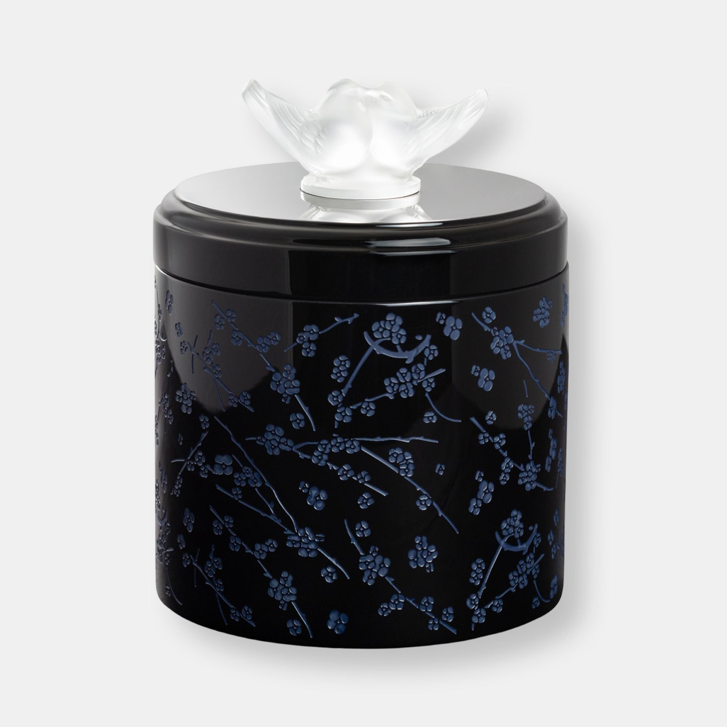 Boîte bois laqué fleurs de cerisier grand modèle