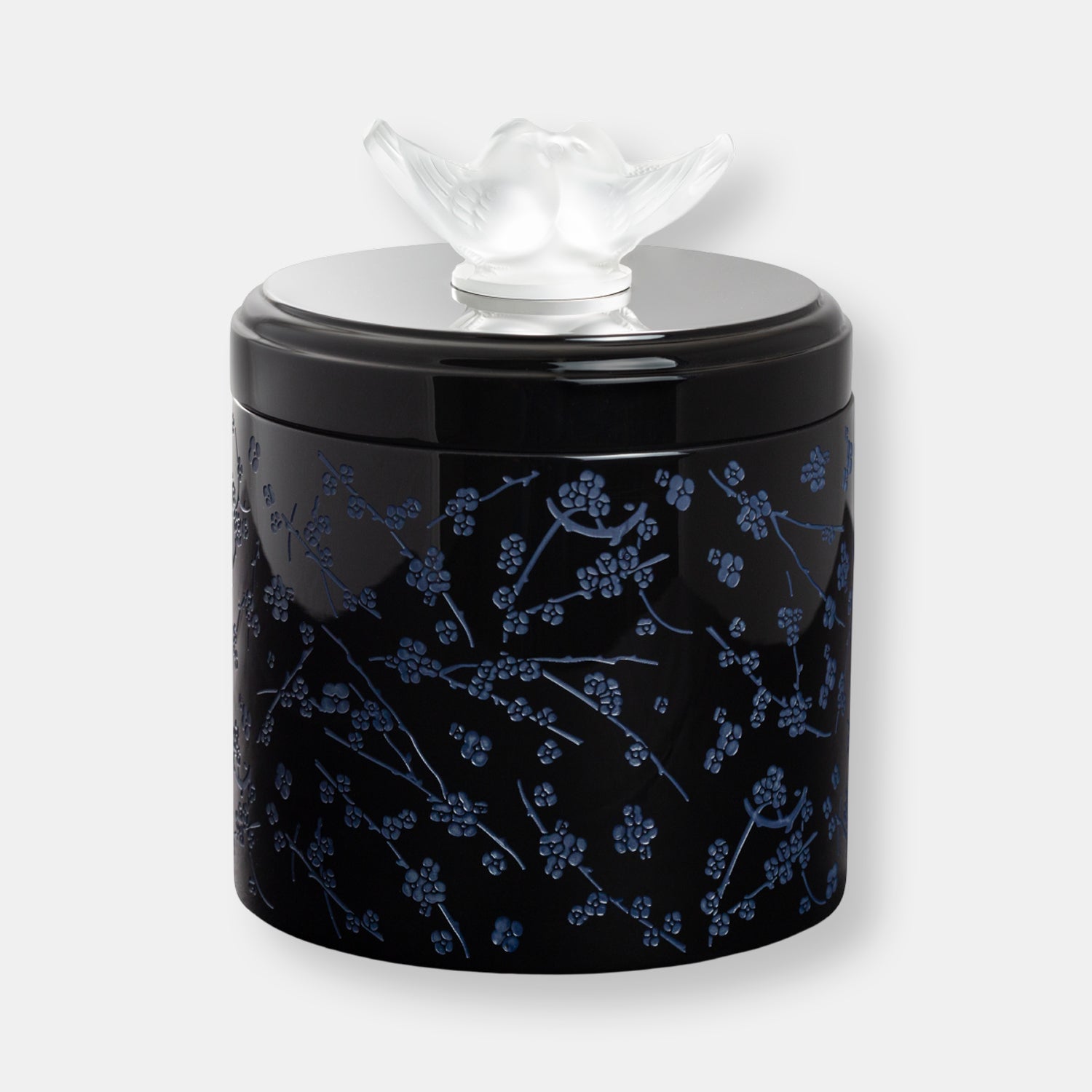 Boîte bois laqué fleurs de cerisier grand modèle