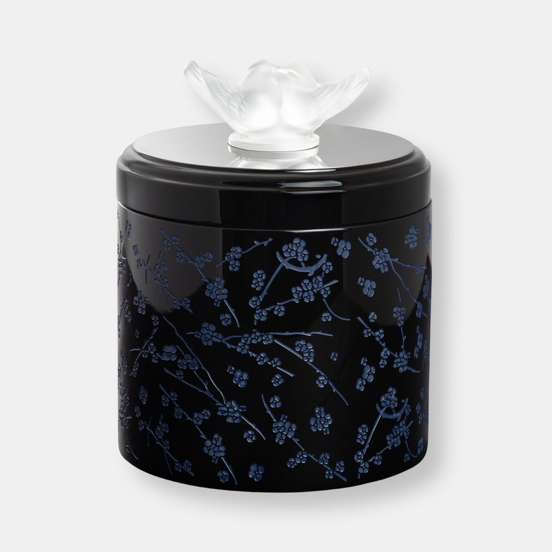 Boîte bois laqué fleurs de cerisier grand modèle