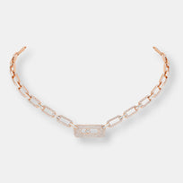 Collier gourmette my move pavé