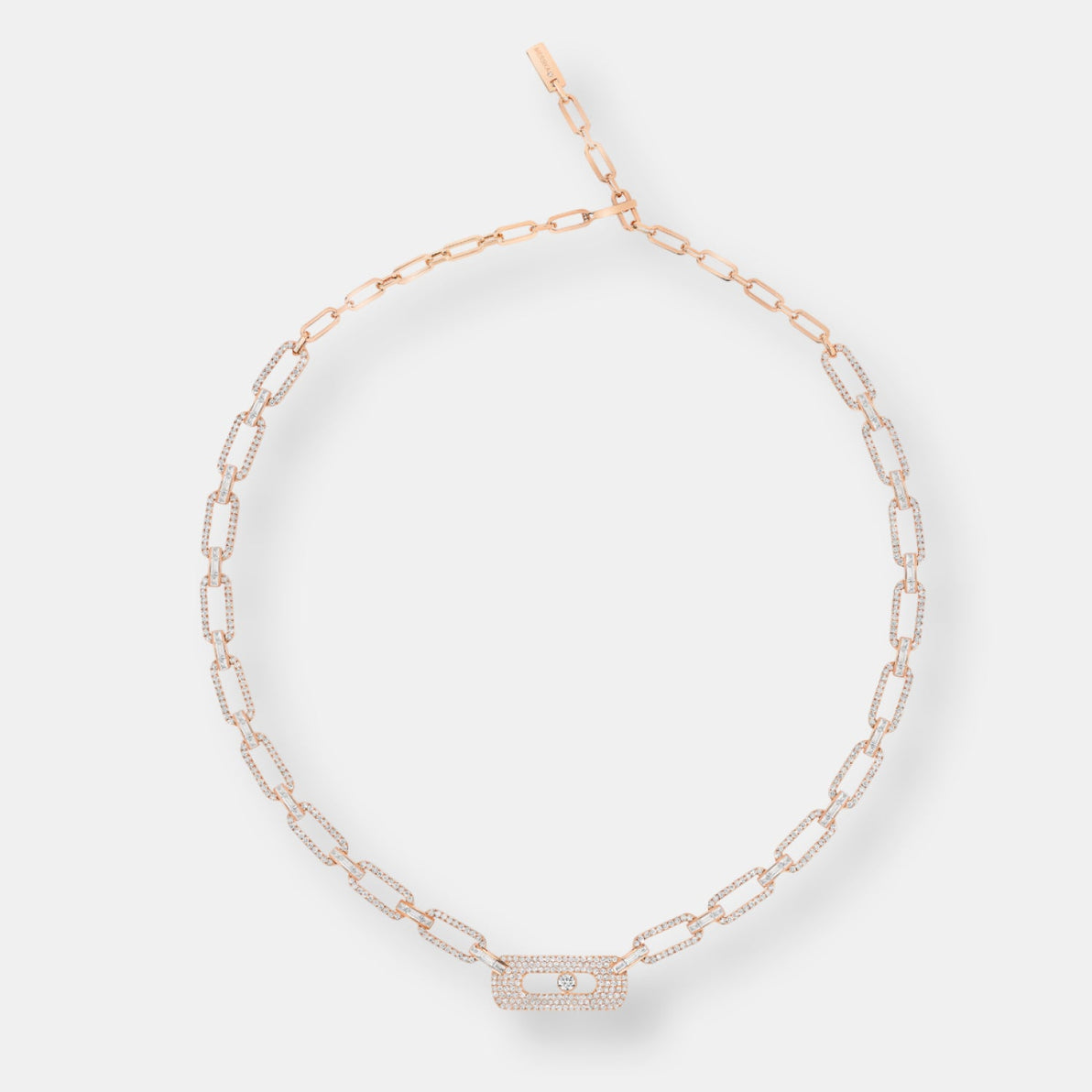 Collier gourmette my move pavé