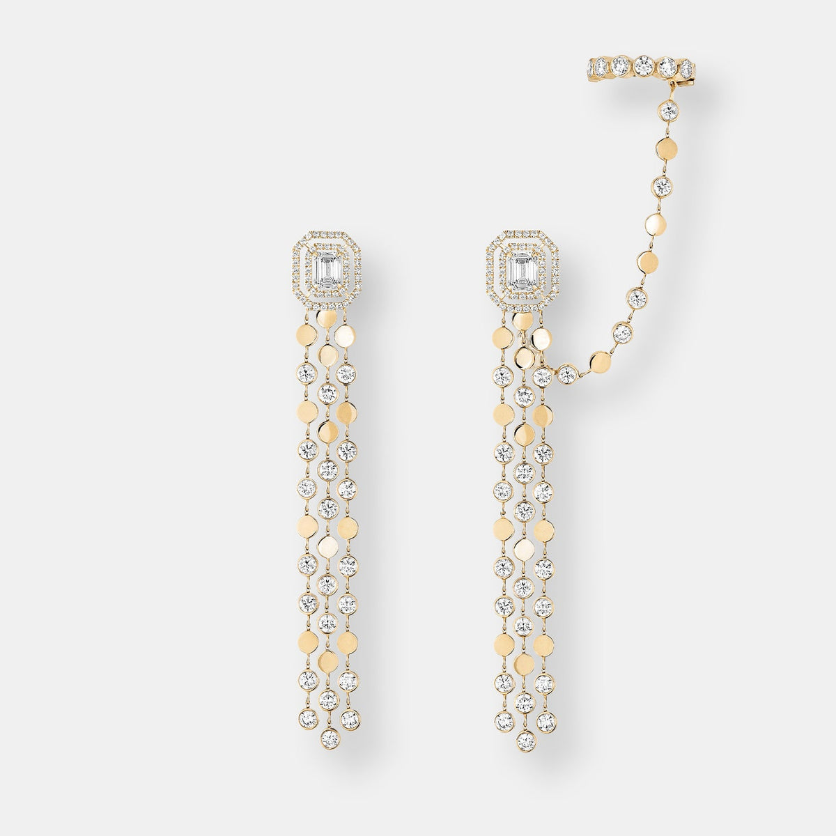 Boucles d'oreilles d-vibes multirangs