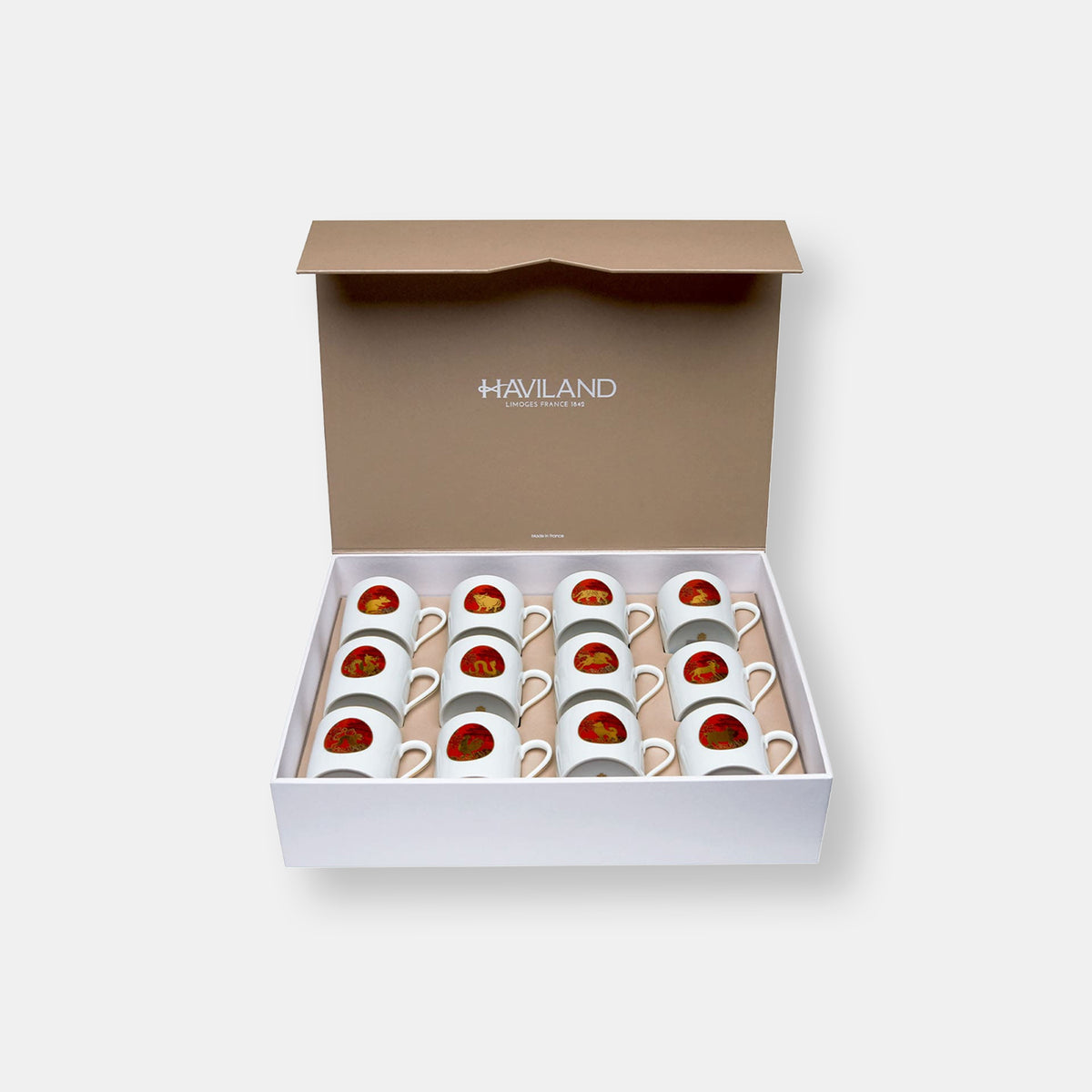 Horoscope chinois coffret de 12 mini mugs