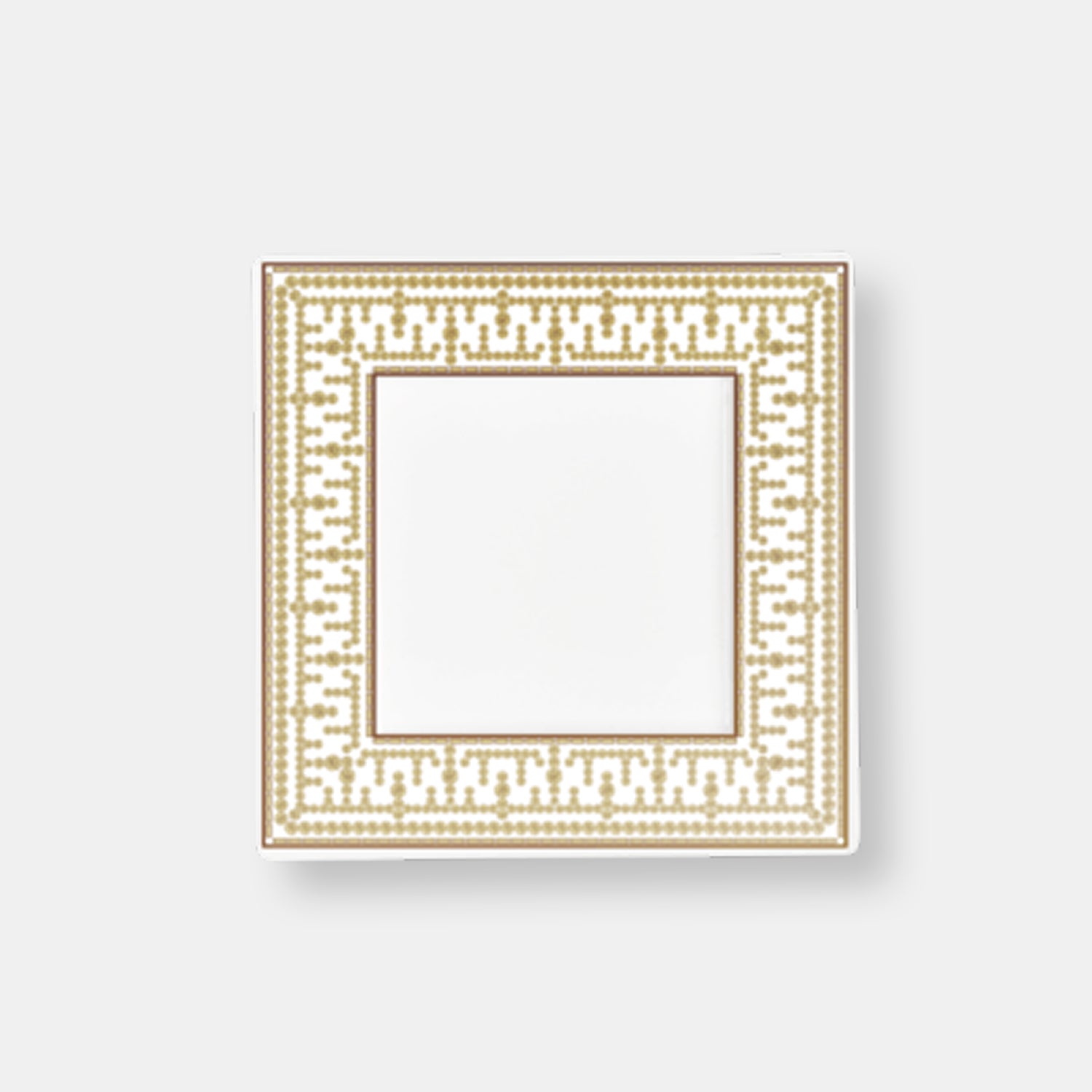 Vide poche moyen modele tiara blanc/or