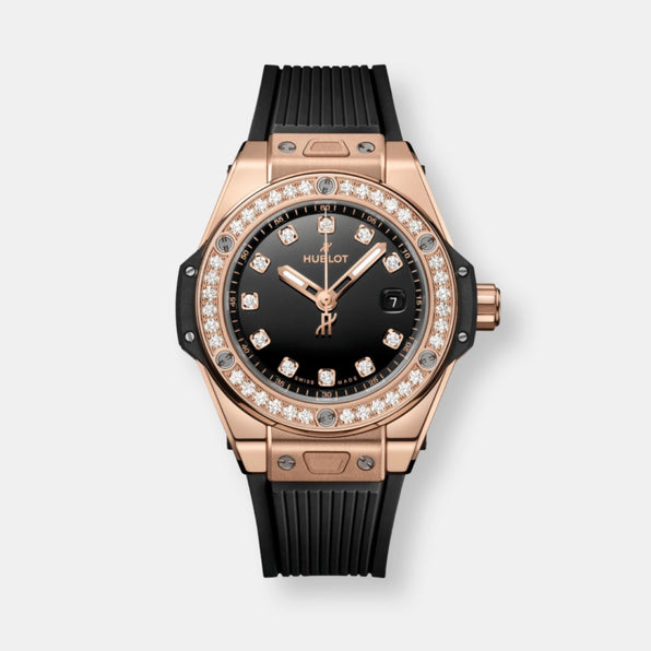 Montre big bang one click king gold diamonds