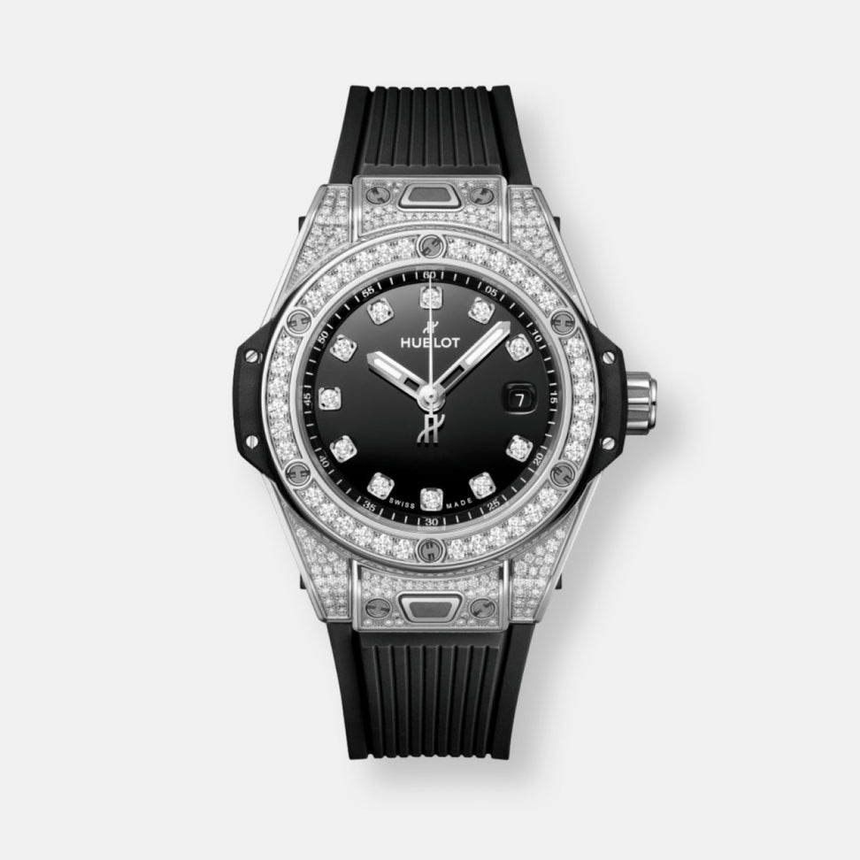 Montre big bang one click steel pavé
