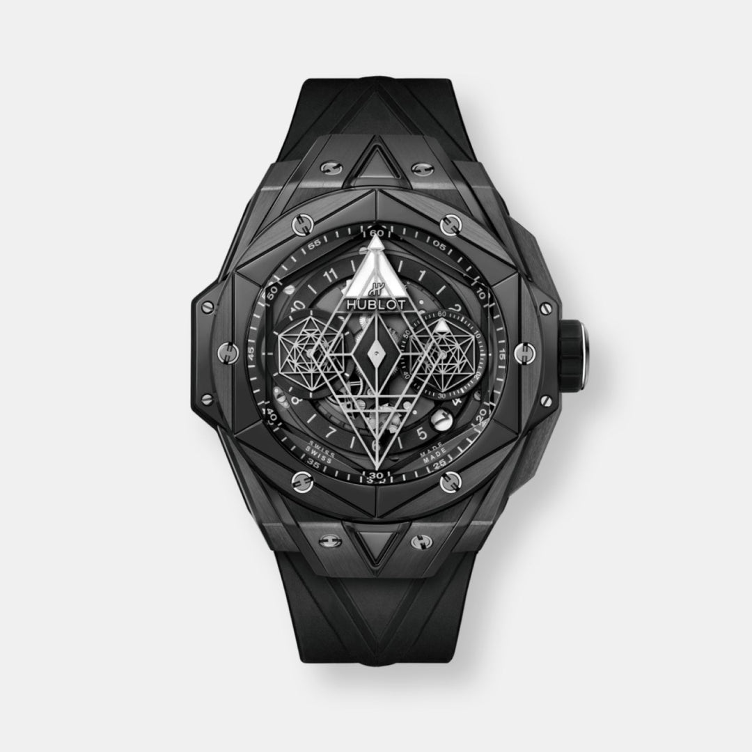 Montre big bang unico sang bleu ii black magic