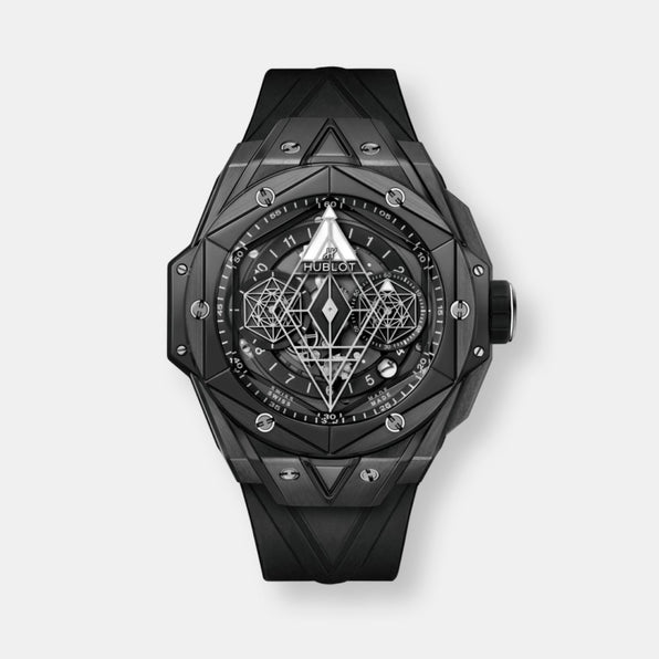 Montre big bang unico sang bleu ii black magic