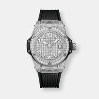 Montre big bang one click steel full pavé