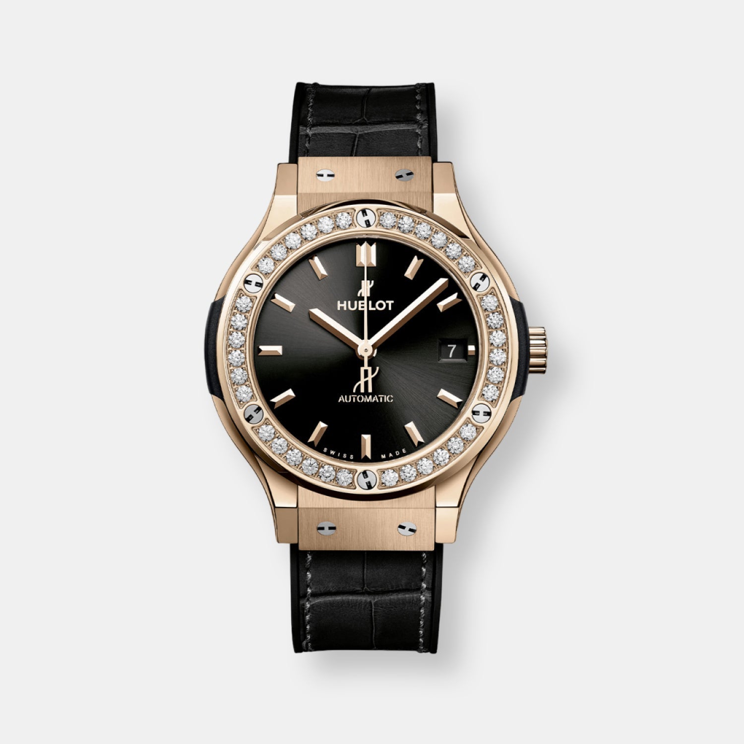 Montre classic fusion king gold diamonds