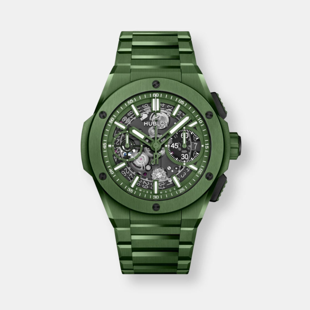 Montre integral green ceramic