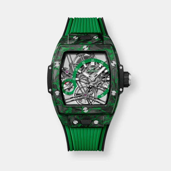 Montre spirit of big bang tourbillon carbon green