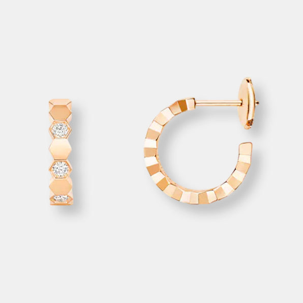 Boucles d'oreilles créoles  bee my love