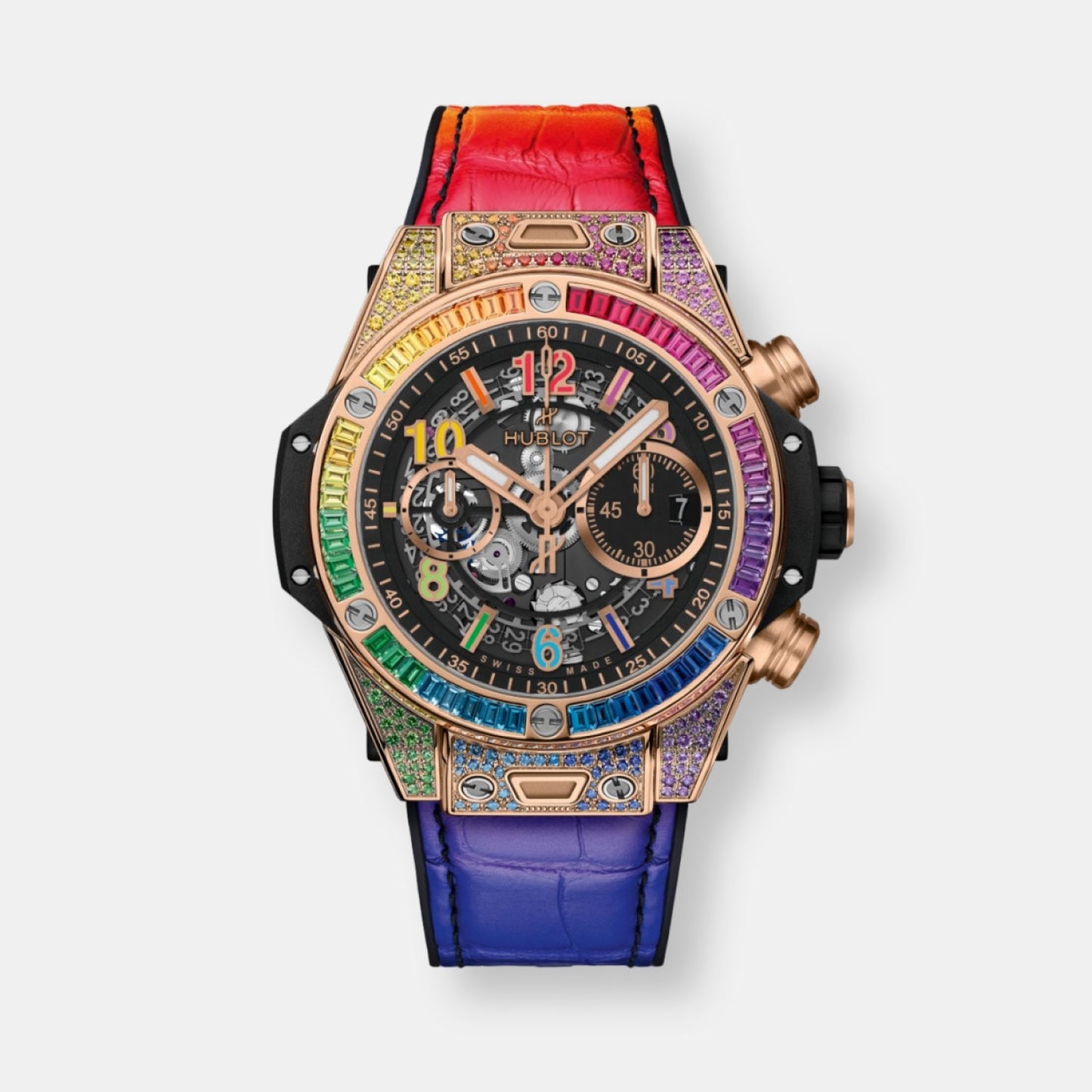 Montre big bang unico king gold rainbow