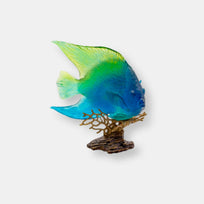 Bleu jaune royal angelfish mer de corail