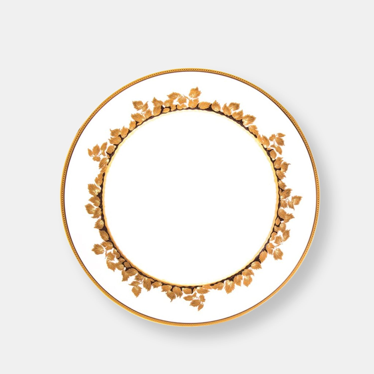 Feuille d’or assiette dessert