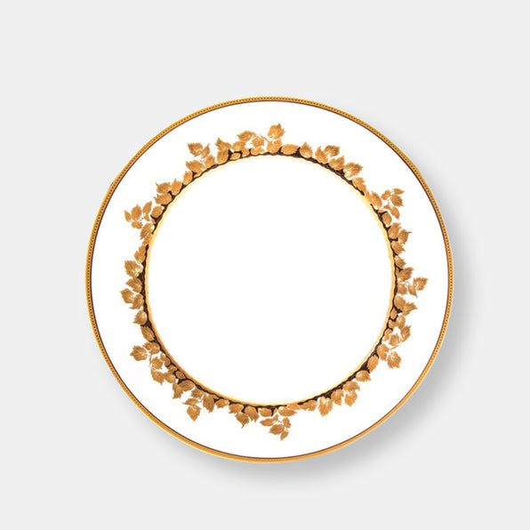 Feuille d’or assiette dessert