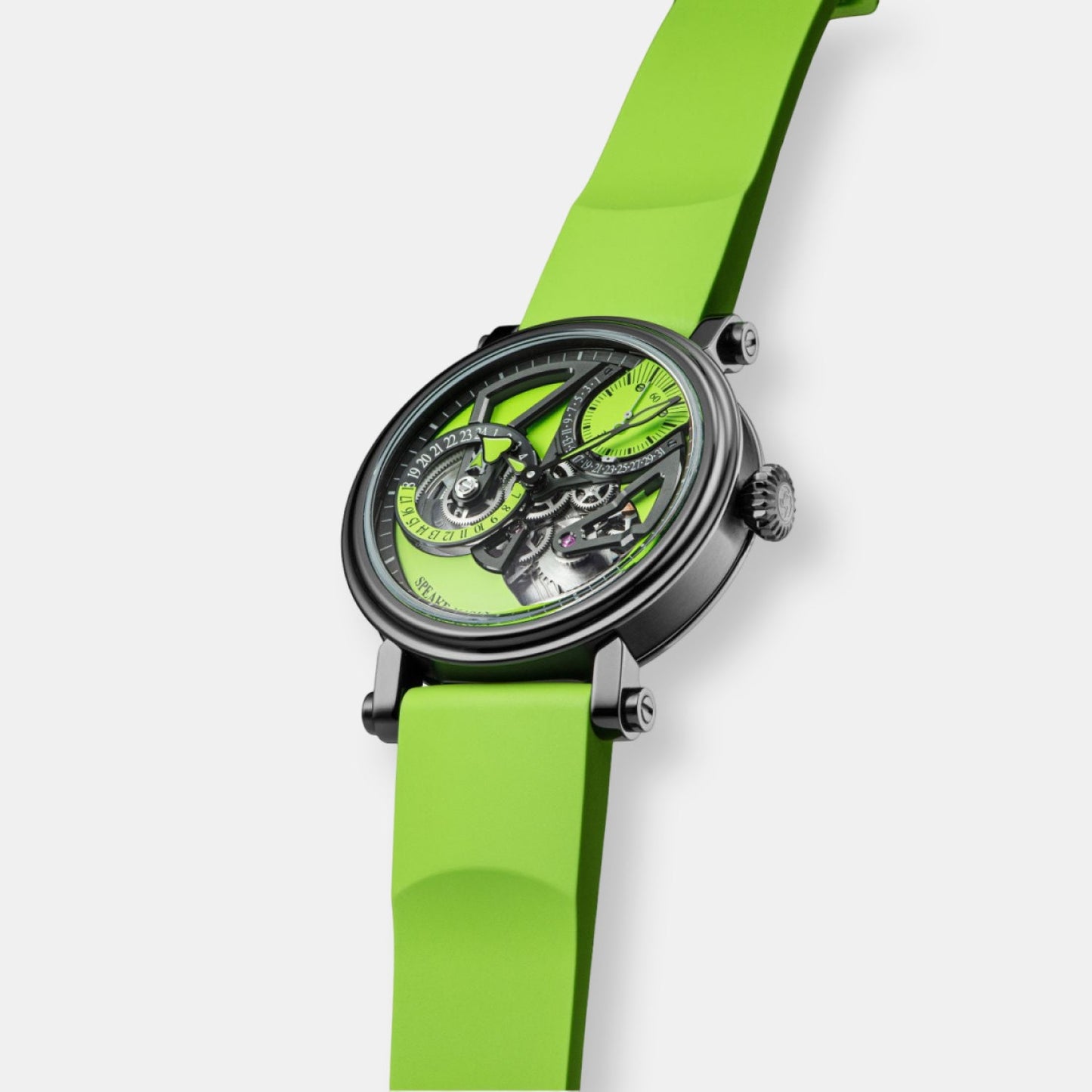 Montre dual time lime