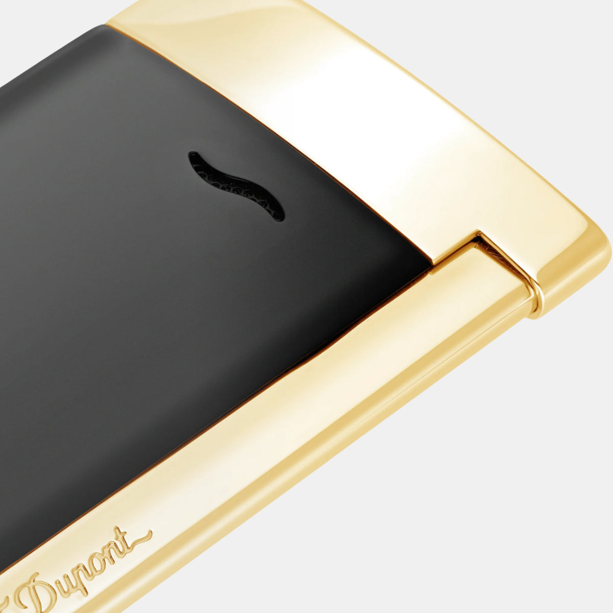 Briquet slim 7 noir et doré