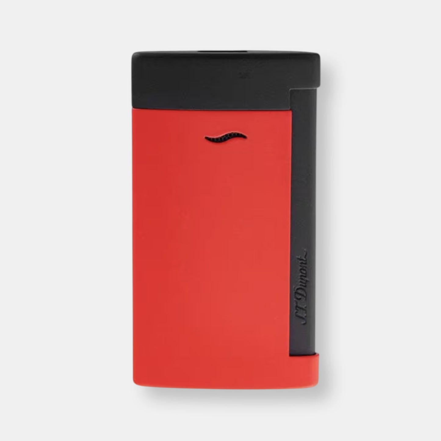 Briquet slim 7 noir et rouge mat