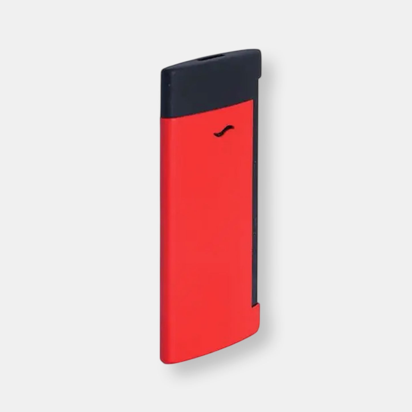 Briquet slim 7 noir et rouge mat
