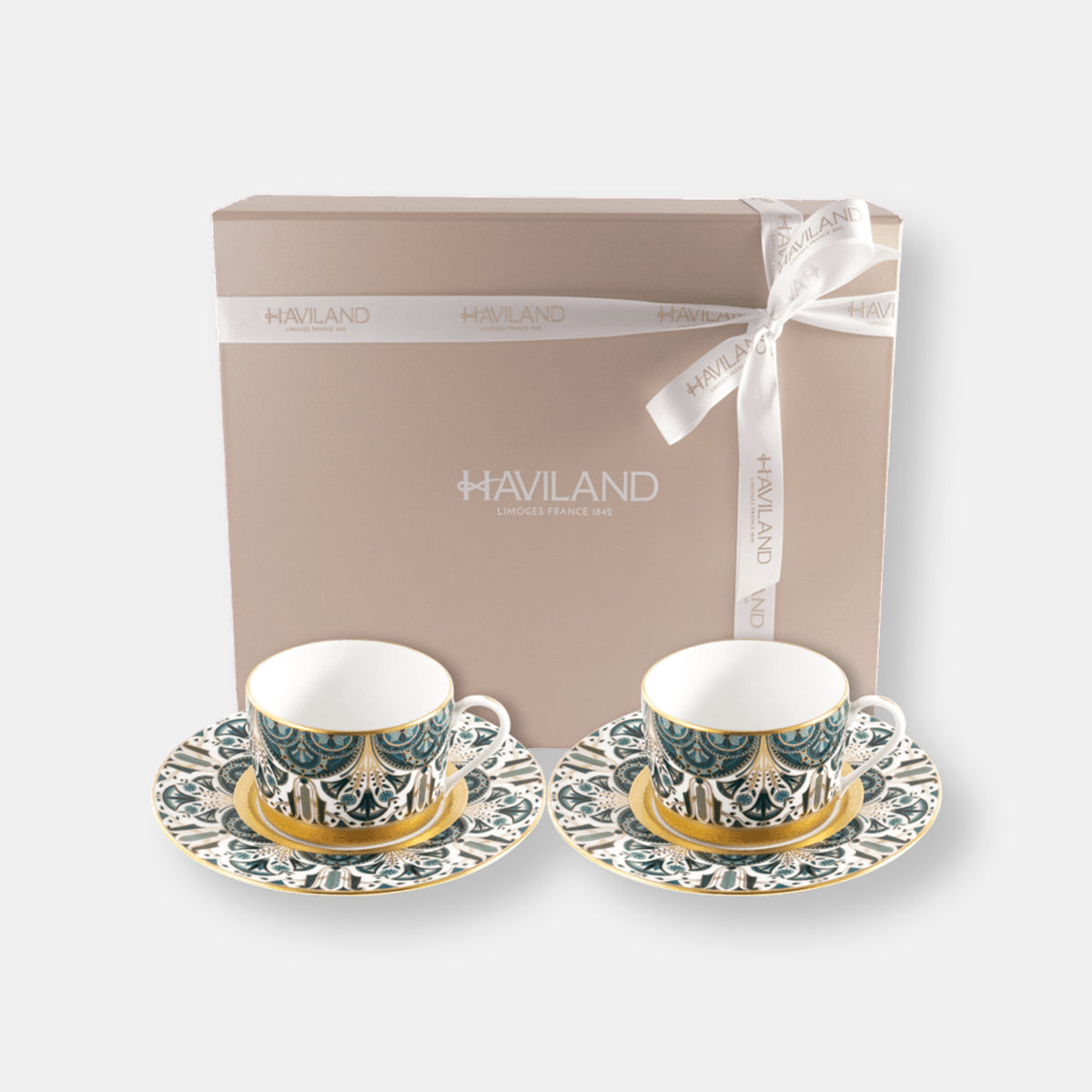 Rêves du nil coffret 2 tasses & soucoupes thé