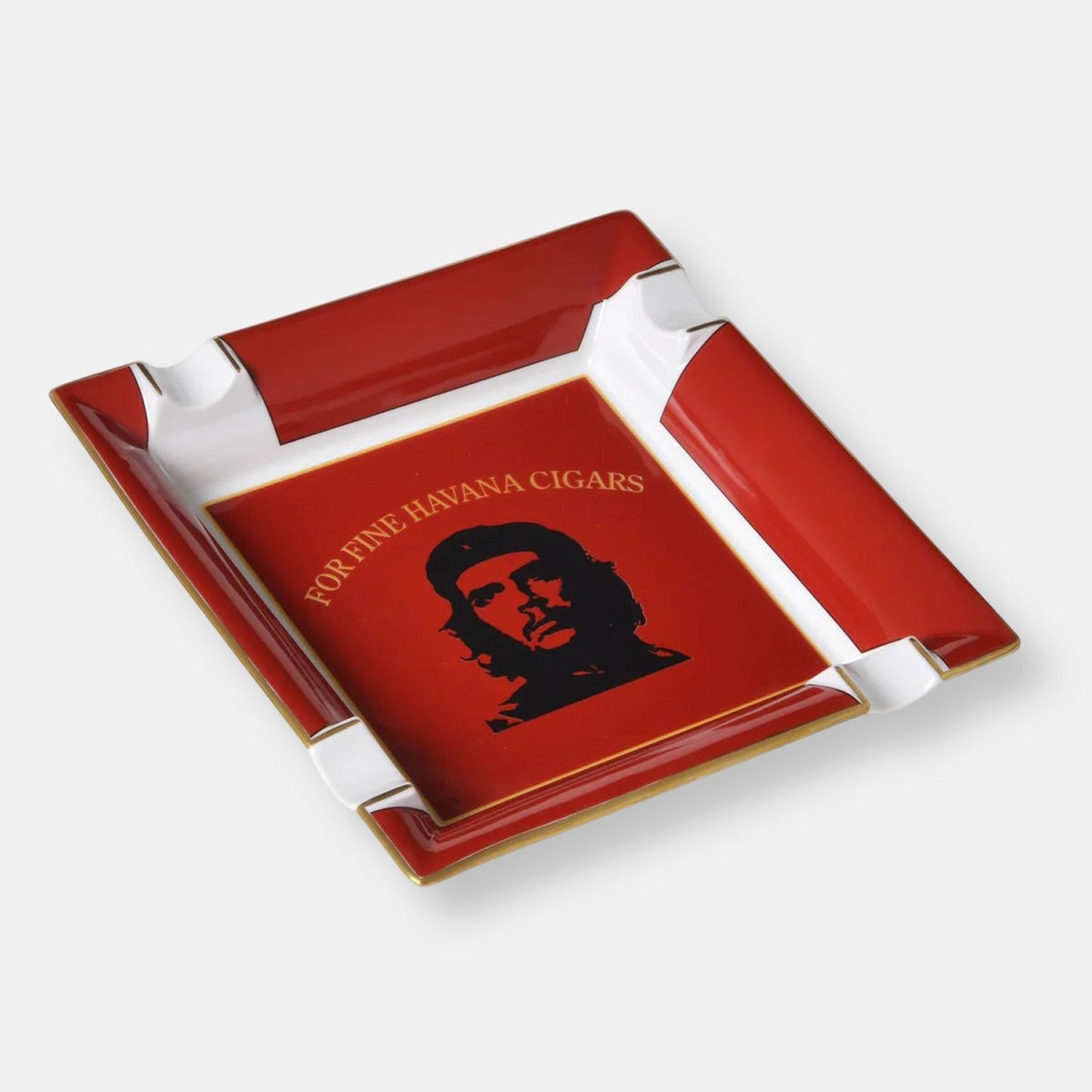 "che" pop art - cendrier en porcelaine