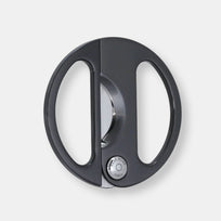 Coupe cigare ebc-2 polished black ip silvertone button