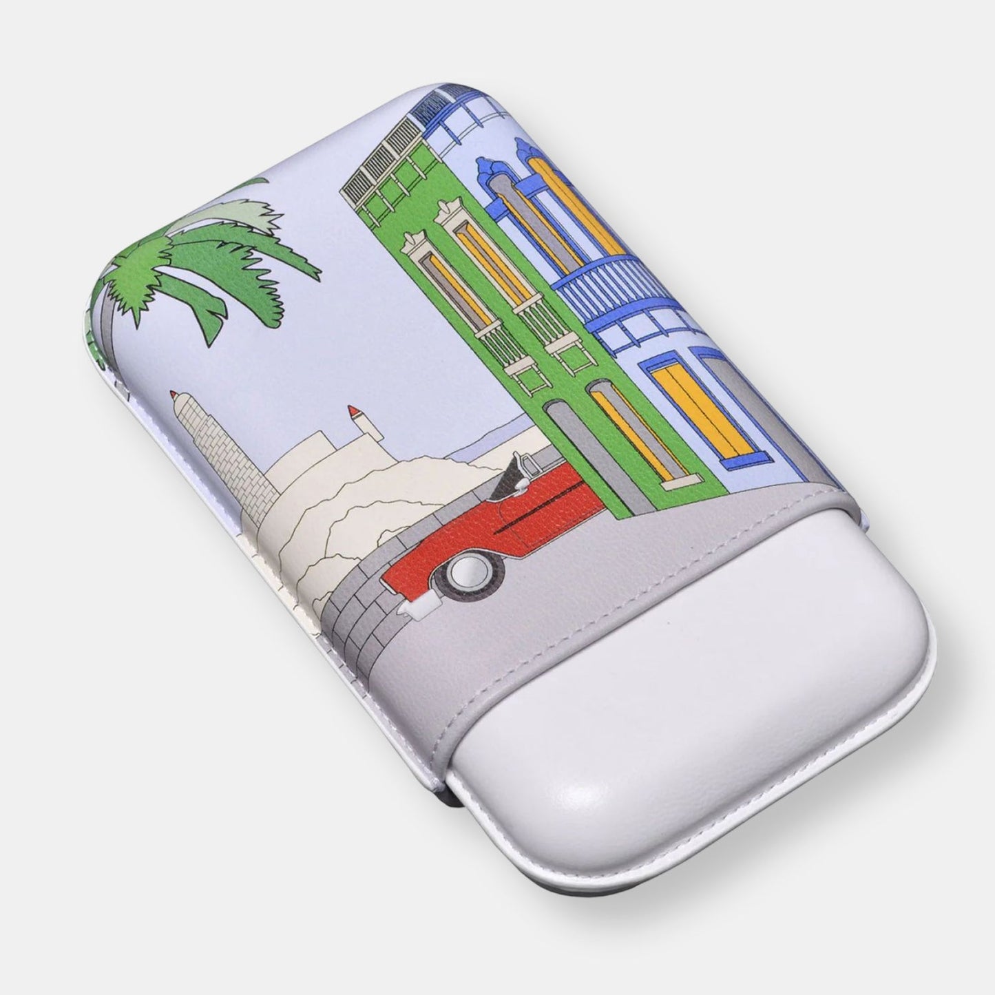 Etui cuir "casa cubana" 3 cigares calibre 27