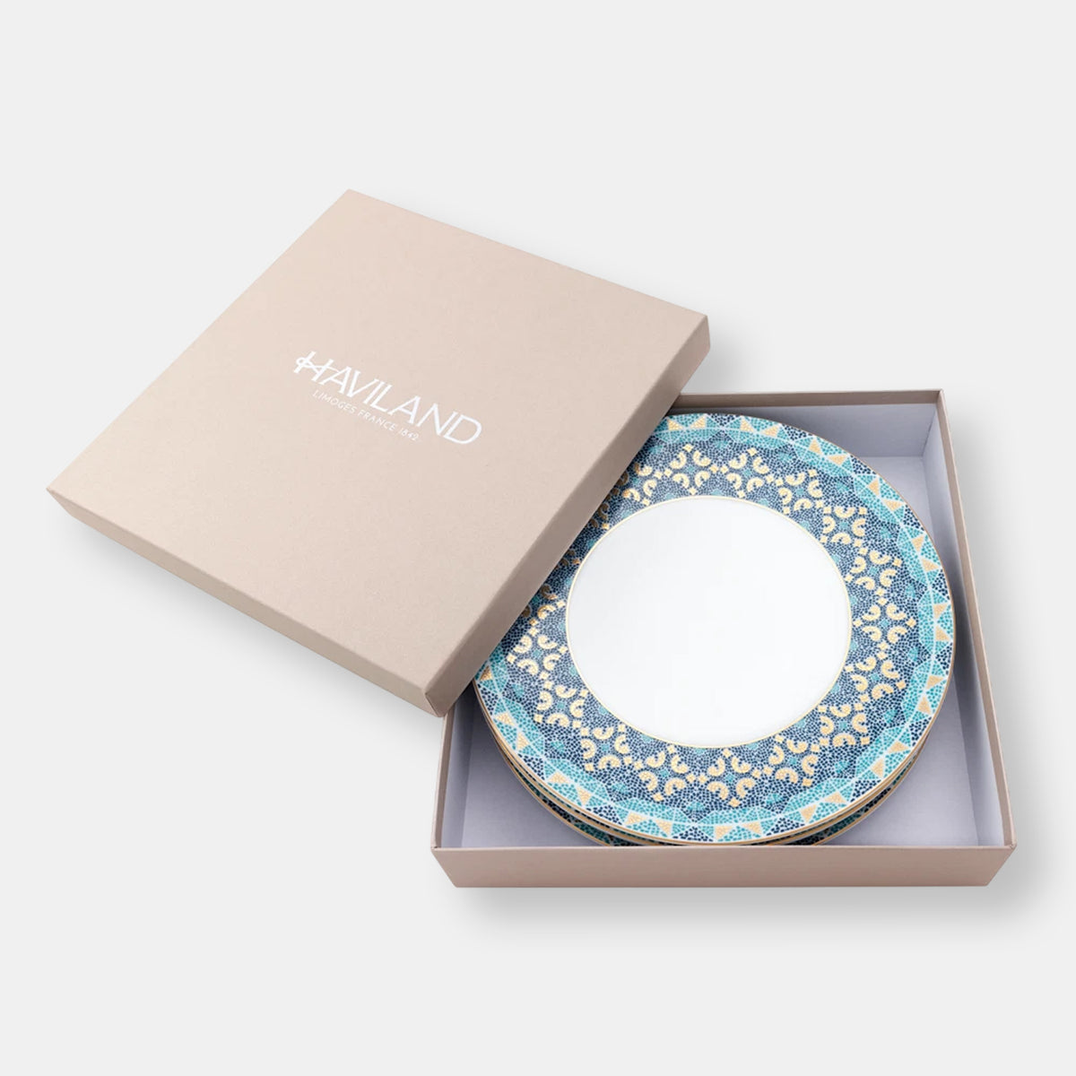 Portofino coffret de 4 assiettes dessert