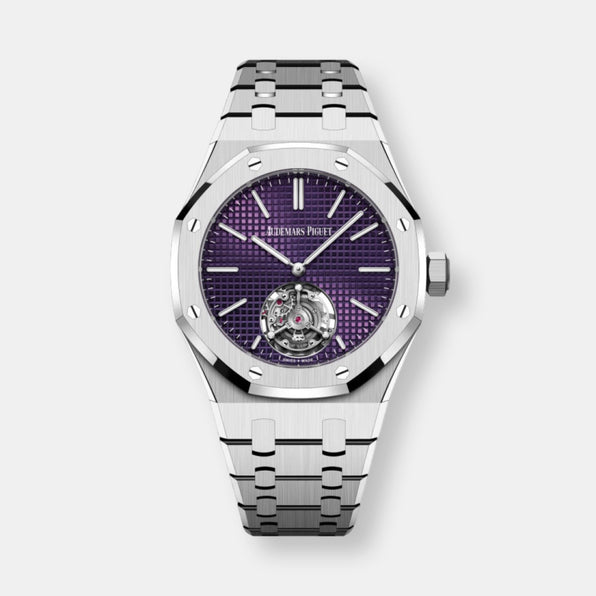 Montre royal oak tourbillon volant automatique extra-plat (rd#3) « 50 ans »