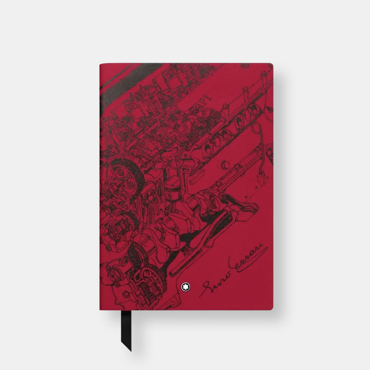 Carnet #146 petit format, great characters enzo ferrari, rouge, ligné