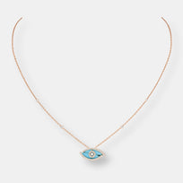 Collier lucky eye color turquoise