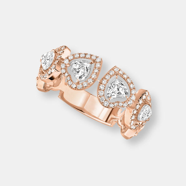 Bague alliance joy coeur multi